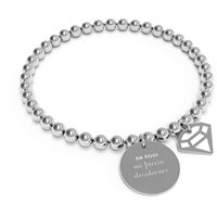 Bracciale 10 Buoni Propositi Donna Mini in Acciaio B-5204 - B-5204
